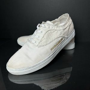 Men’s Dolce Gabbana Shoes White Fabric 6.5
